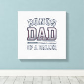 Bonus Dad of a Baller Vintage Sports Shirt Design_ キャンバスプリント (インサイチュ (ウッドフロア))