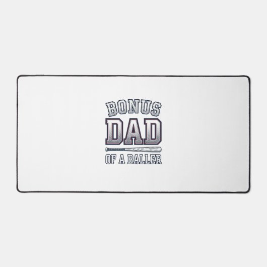 Bonus Dad of a Baller Vintage Sports Shirt Design_ デスクマット (正面)