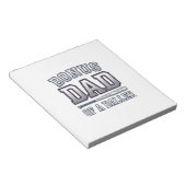 Bonus Dad of a Baller Vintage Sports Shirt Design_ ノートパッド (アングル)