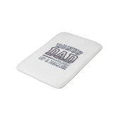 Bonus Dad of a Baller Vintage Sports Shirt Design_ バスマット (アングル)