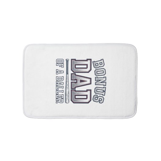 Bonus Dad of a Baller Vintage Sports Shirt Design_ バスマット (正面)