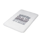 Bonus Dad of a Baller Vintage Sports Shirt Design_ バスマット (アングル)