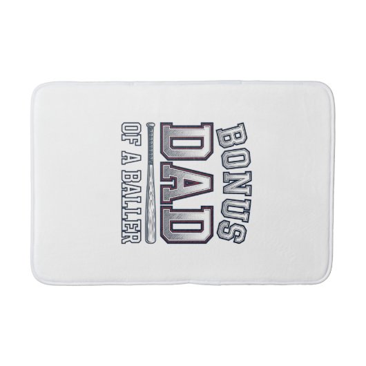 Bonus Dad of a Baller Vintage Sports Shirt Design_ バスマット (正面)