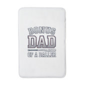 Bonus Dad of a Baller Vintage Sports Shirt Design_ バスマット (正面縦)