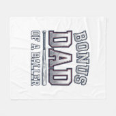 Bonus Dad of a Baller Vintage Sports Shirt Design_ フリースブランケット (正面(横))