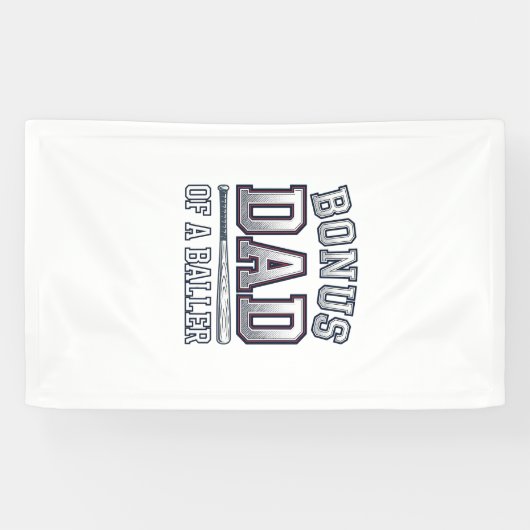 Bonus Dad of a Baller Vintage Sports Shirt Design_ 横断幕 (横)