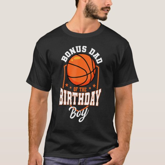 Bonus Dad Of The Birthday Boy Basketball Theme Bda Tシャツ (正面)