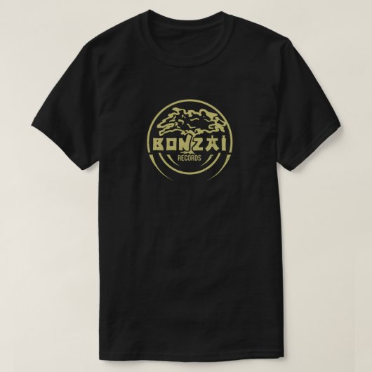 Bonzaiレコード – テクノハードコア – サイド tシャツ (デザイン正面)