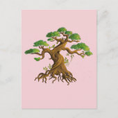 Bonzaï géant en dessin couleurs ポストカード (正面)