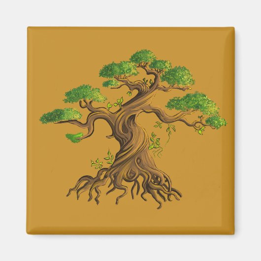 Bonzaï géant en dessin couleurs マグネット (正面)