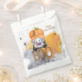 BOOオレンジの格言子供のハロウィーントリックまたは治療 フェイバーバッグ (クリップ留めされた状態)