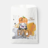 BOOオレンジの格言子供のハロウィーントリックまたは治療 フェイバーバッグ (正面)