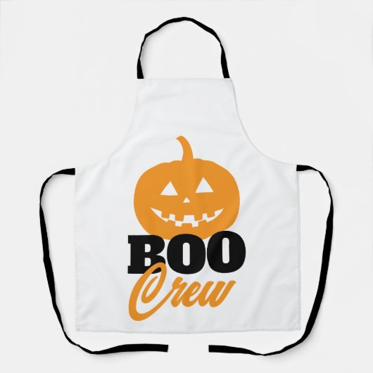 BOOクルーのカボチャのハロウィーン エプロン (正面)