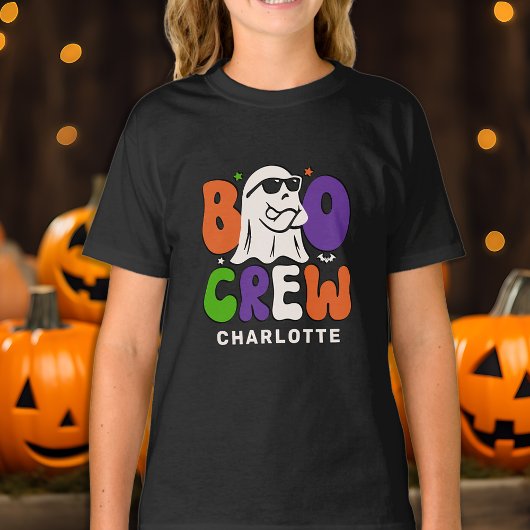 BOOクルーパーソナライズされたマカラフルッチハロウィン Tシャツ