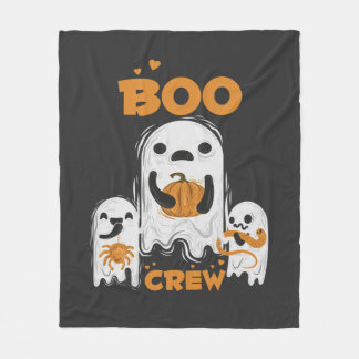 Booクルー おばけ ハロウィン フリースブランケット