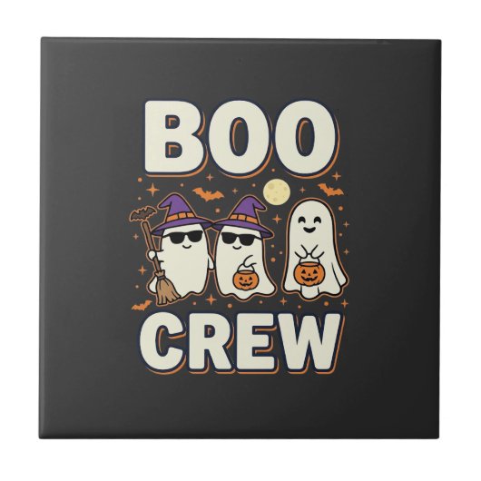 Booクルー ハロウィーン ゴースト ベクターデザイン_1 タイル (正面)