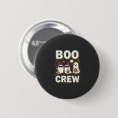 Booクルー ハロウィーン ゴースト ベクターデザイン_1 缶バッジ (正面&裏面)