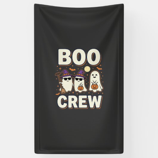 Booクルー ハロウィーン ゴースト ベクター デザイン_1 横断幕 (縦)