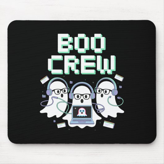 BooクルーHalloween It Techデスク救済サポートStem マウスパッド (正面)