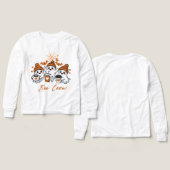 BooクルーTシャツ | かわいいおばけのハロウィングループ (デザイン 正面&背面)