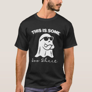 Booシートスパイダーデコ幽霊不気味Hallow Tシャツ