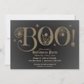 BOOブラウンハロワ素朴ンエレガントコスチュームパーティー 招待状 (正面)