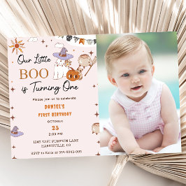 Boo最初の誕生日私たちの小さなBooは1を回している 招待状