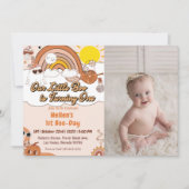 Boo最初の誕生日私たちの小さなBooは1を回している 招待状 (正面)