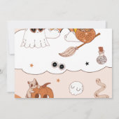 Boo最初の誕生日私たちの小さなBooは1を回している 招待状 (裏面)