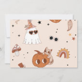 Boo最初の誕生日私たちの小さなBooは1を回している 招待状 (裏面)