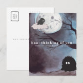 Boo! あなたを想って | かわいいハロウィン ポストカード (正面/裏面)