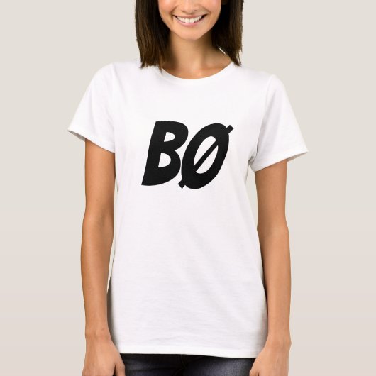 BOO、ノルウェー語、BO Tシャツ (正面)