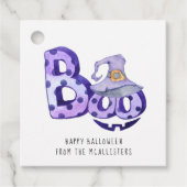 Boo | ハッピーハロウィン お礼 ギフトタグ フェイバータグ (正面)