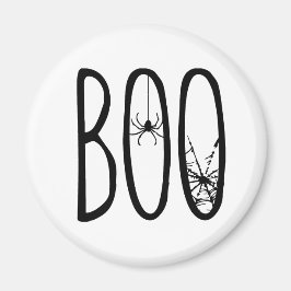 BOO ハロウィンマグネット、ミニマリストクモとクモの巣 マグネット