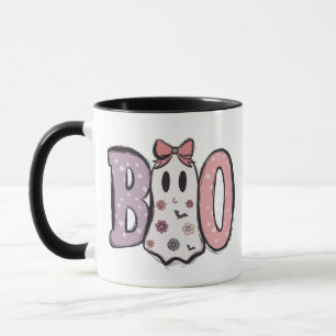 Boo - パステルカラーが可愛いお化けのモダンハロウィンマグ マグカップ