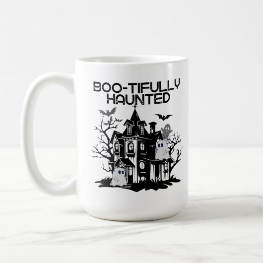 Boo-幽霊のよく出るreholy.w コーヒーマグカップ (左)