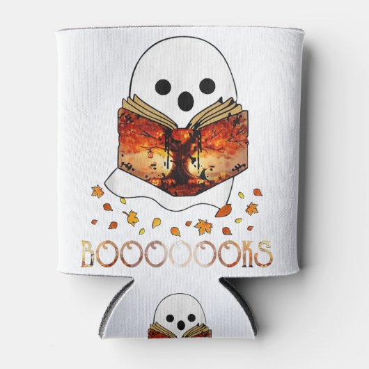 Boo 読 Books Libraryおもしろい Boooks幽霊ハロー 缶クーラー (正面)
