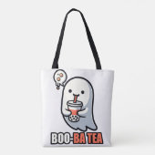 Boo-Ba Tea Ghost – Playful Halloween Boba Lover De トートバッグ (裏面)