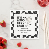 Boo Bashハロウィーン3回目の誕生日 スタンダードランチョンナプキン (インサイチュ)