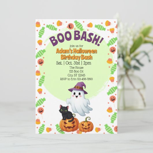 Boo Bash, Halloween Birthday 招待状 (スタンド正面)