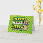 Boo-Bear Hello Hello Hello From Jellystone カード (黄色い花)