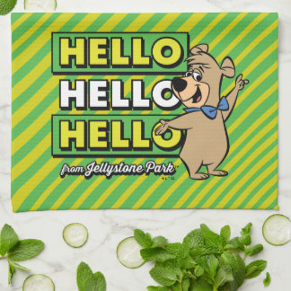 Boo-Bear Hello Hello Hello From Jellystone キッチンタオル