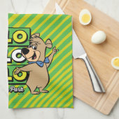 Boo-Bear Hello Hello Hello From Jellystone キッチンタオル (四つ折り)