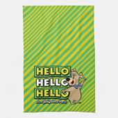 Boo-Bear Hello Hello Hello From Jellystone キッチンタオル (縦)