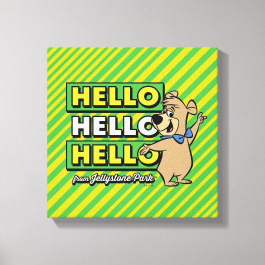 Boo-Bear Hello Hello Hello From Jellystone キャンバスプリント (正面)