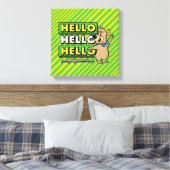 Boo-Bear Hello Hello Hello From Jellystone キャンバスプリント (インサイチュ (寝室))