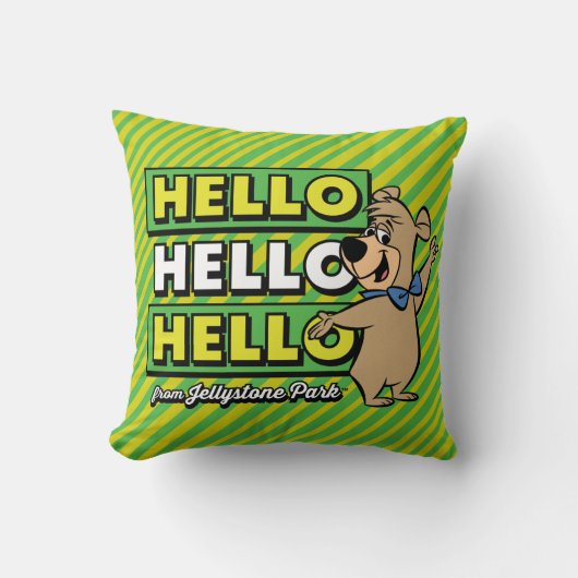 Boo-Bear Hello Hello Hello From Jellystone クッション (正面)