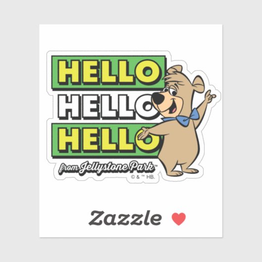 Boo-Bear Hello Hello Hello From Jellystone シール (シート)