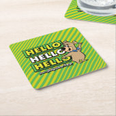 Boo-Bear Hello Hello Hello From Jellystone スクエアペーパーコースター (アングル)