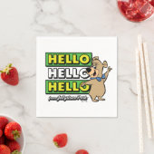 Boo-Bear Hello Hello Hello From Jellystone スタンダードカクテルナプキン (インサイチュ)